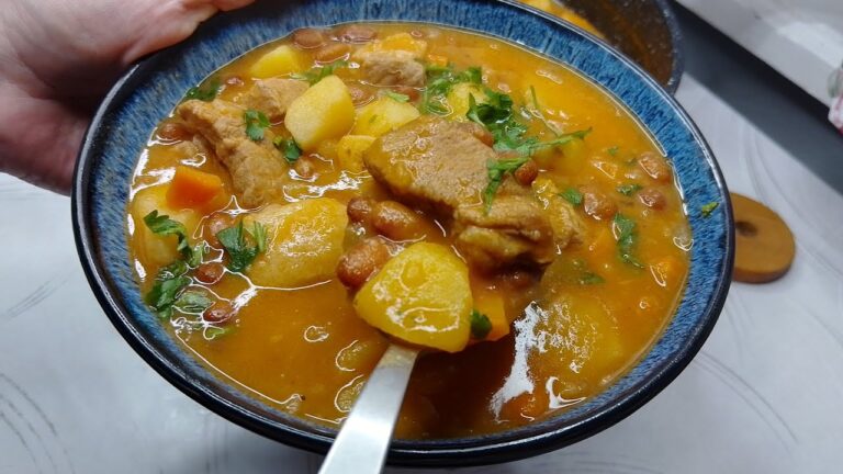 🥘 Чанахі рецепт з м’ясом і квасолею
