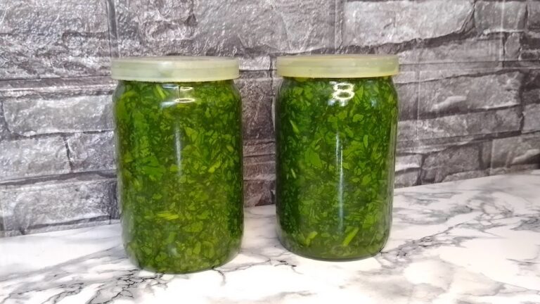 🌿 Щавель на зиму в банках — простий рецепт, щоб був як свіжий