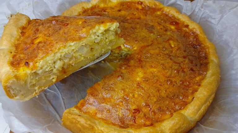 🥧 Відкритий цибулевий пиріг — простий та неймовірно смачний рецепт