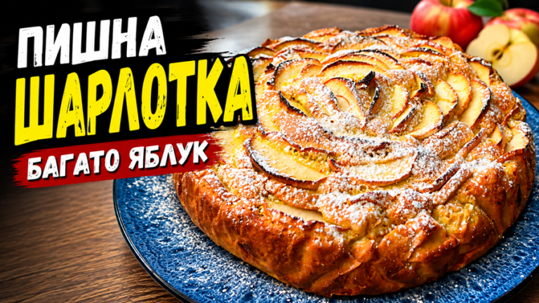 Рецепт шарлотки з яблуками в духовці